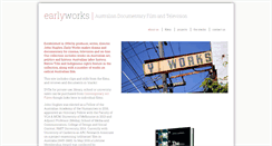 Desktop Screenshot of earlyworks.com.au