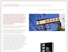 Tablet Screenshot of earlyworks.com.au